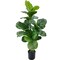 40&#x22; Fiddle Leaf Plant in Black Pot with Realistic Silk Leaves by Floral Home&#xAE;